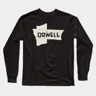 Orwell, Tape, George Orwell Long Sleeve T-Shirt